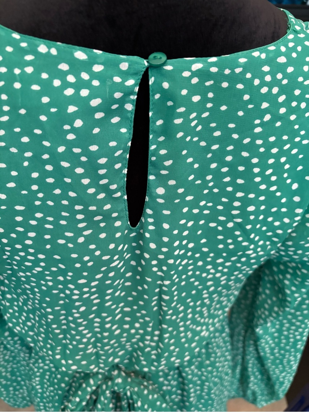 JAPNA MINI POLKADOT DRESS WITH TIE - Picture 7 of 11